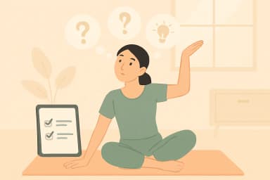 Pilates plan illustration